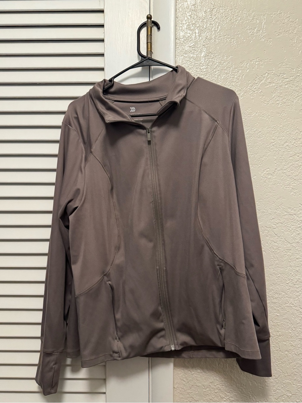 all in motion - Women's Taupe Full-Zip Active Jacket